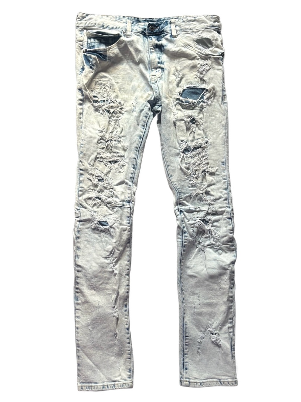 Claire indigo Bleach Denim Jeans